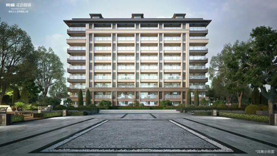 榮盛花語馨城平推5、6號樓，共144套精裝房源