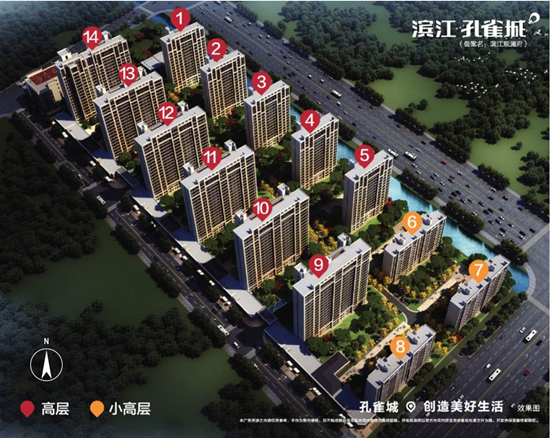 濱江孔雀城棲瀾府新領(lǐng)1號樓，均價(jià)17683元/㎡