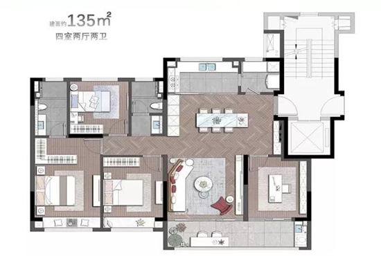 萬(wàn)科首開(kāi)新悅光年戶型圖解讀