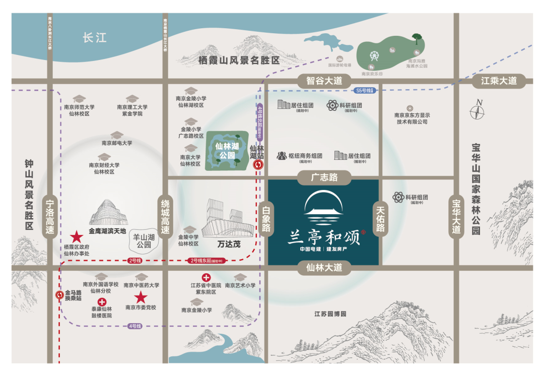 南京市蘭亭和頌的位置在哪里？仙林湖蘭亭和頌區(qū)位分析
