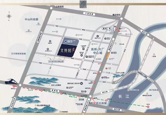 文苑居區(qū)位圖
