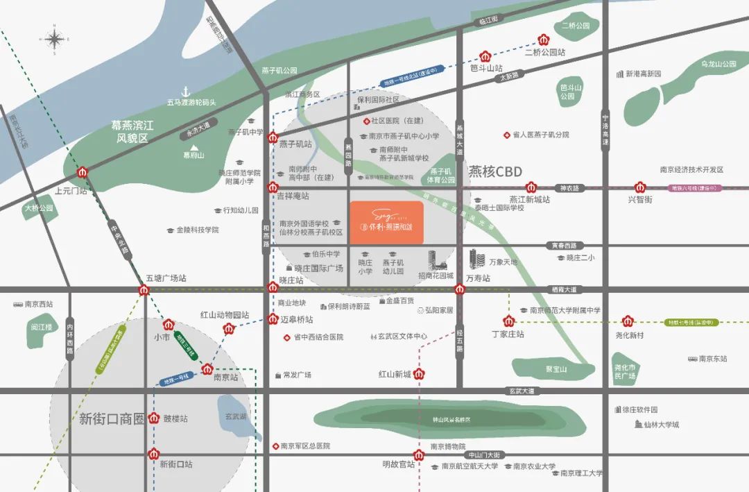 保利燕璟和頌區(qū)位圖