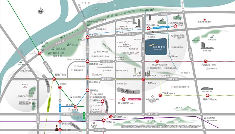 頤和四季府區(qū)位圖