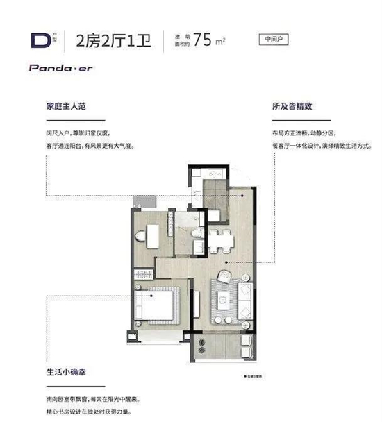 75㎡戶型圖