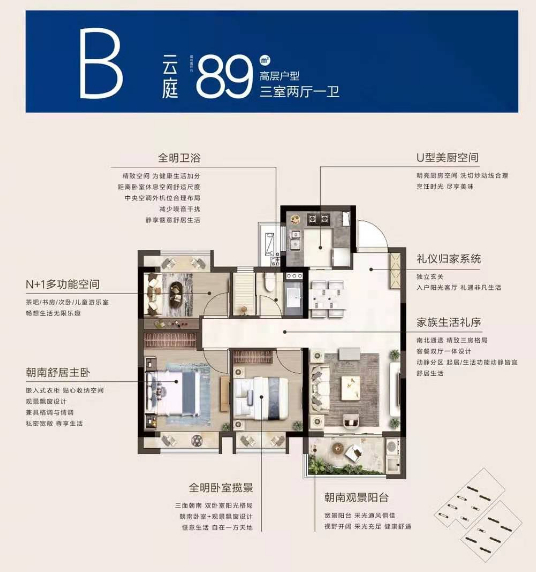 89㎡戶型圖