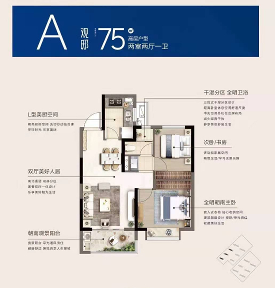 75㎡戶型圖