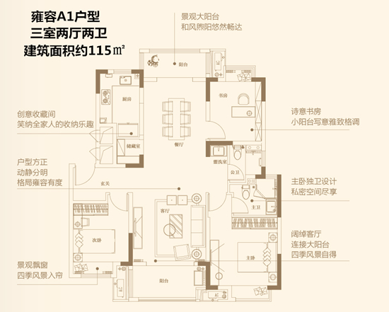 115㎡戶型圖