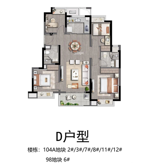 99㎡戶型圖