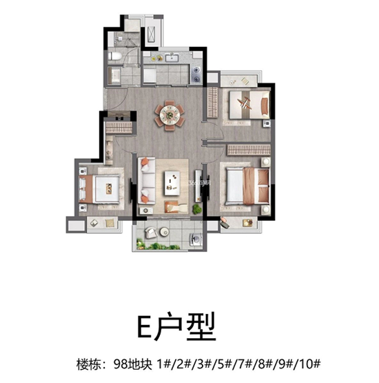 85㎡戶型圖