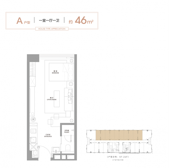 46㎡戶型圖