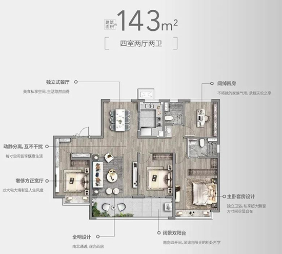 143㎡戶型圖