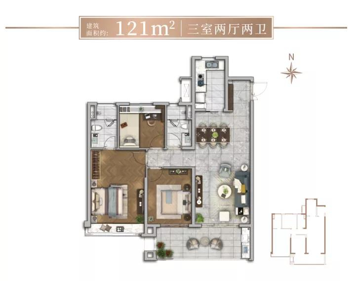 121㎡戶型圖
