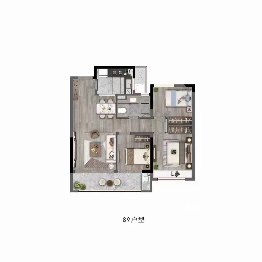 89㎡戶型圖