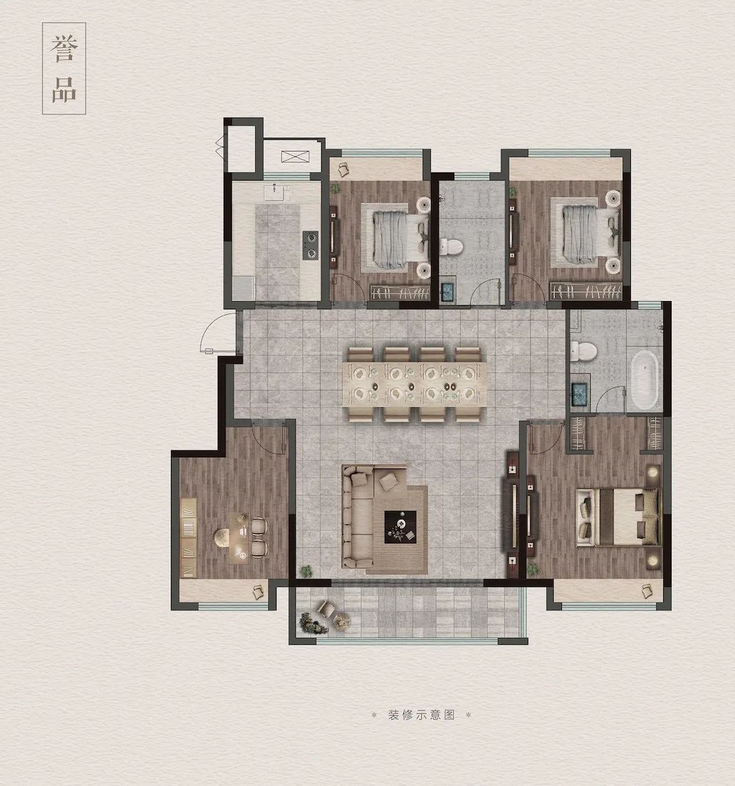 140㎡戶型圖