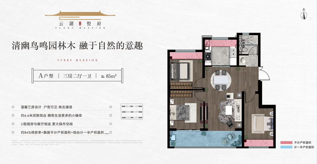85㎡戶型圖