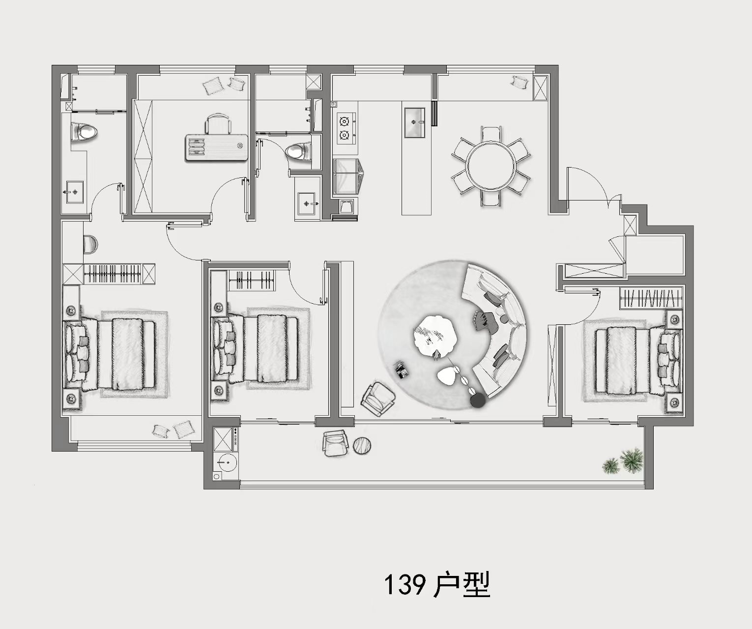139㎡戶型圖