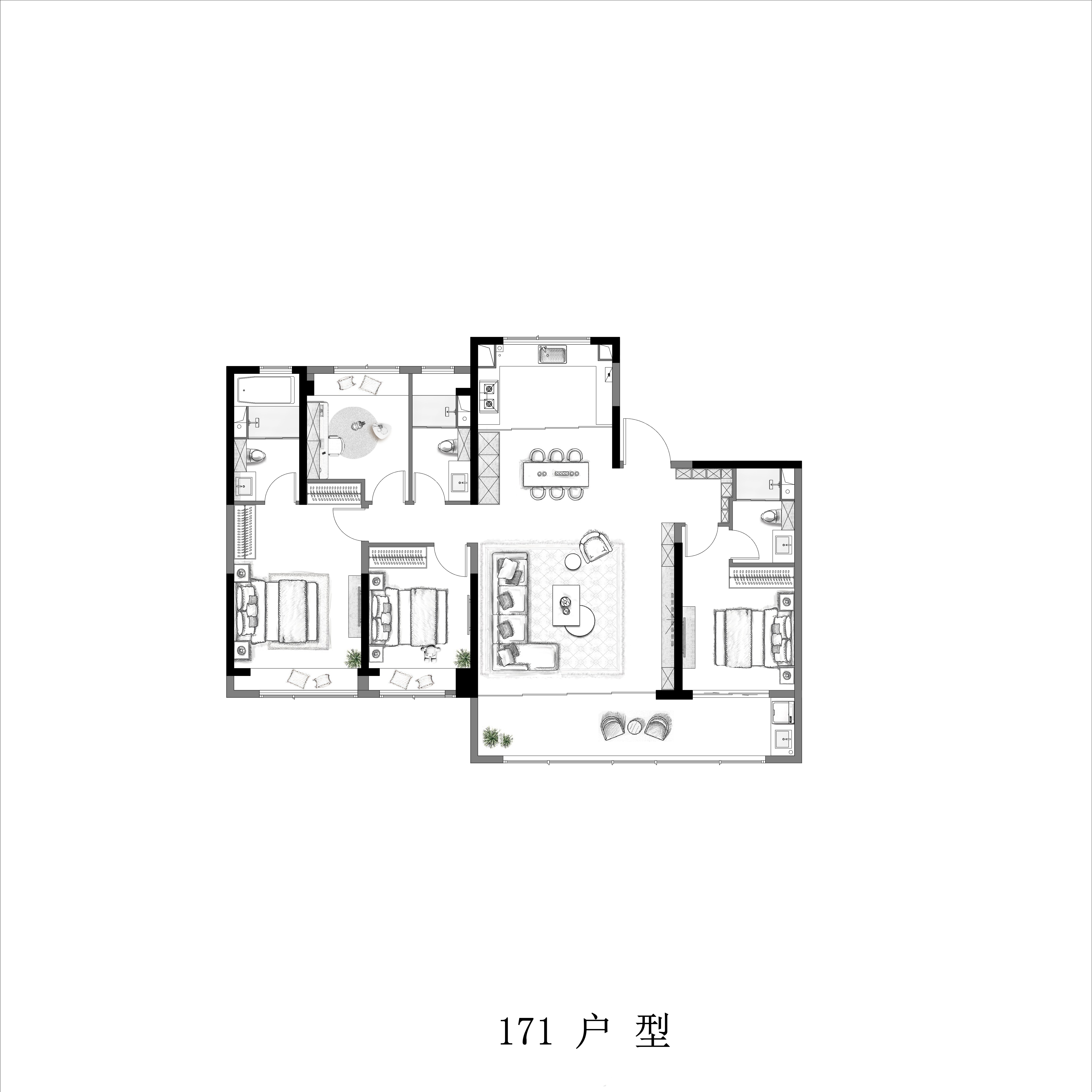 171㎡戶型圖