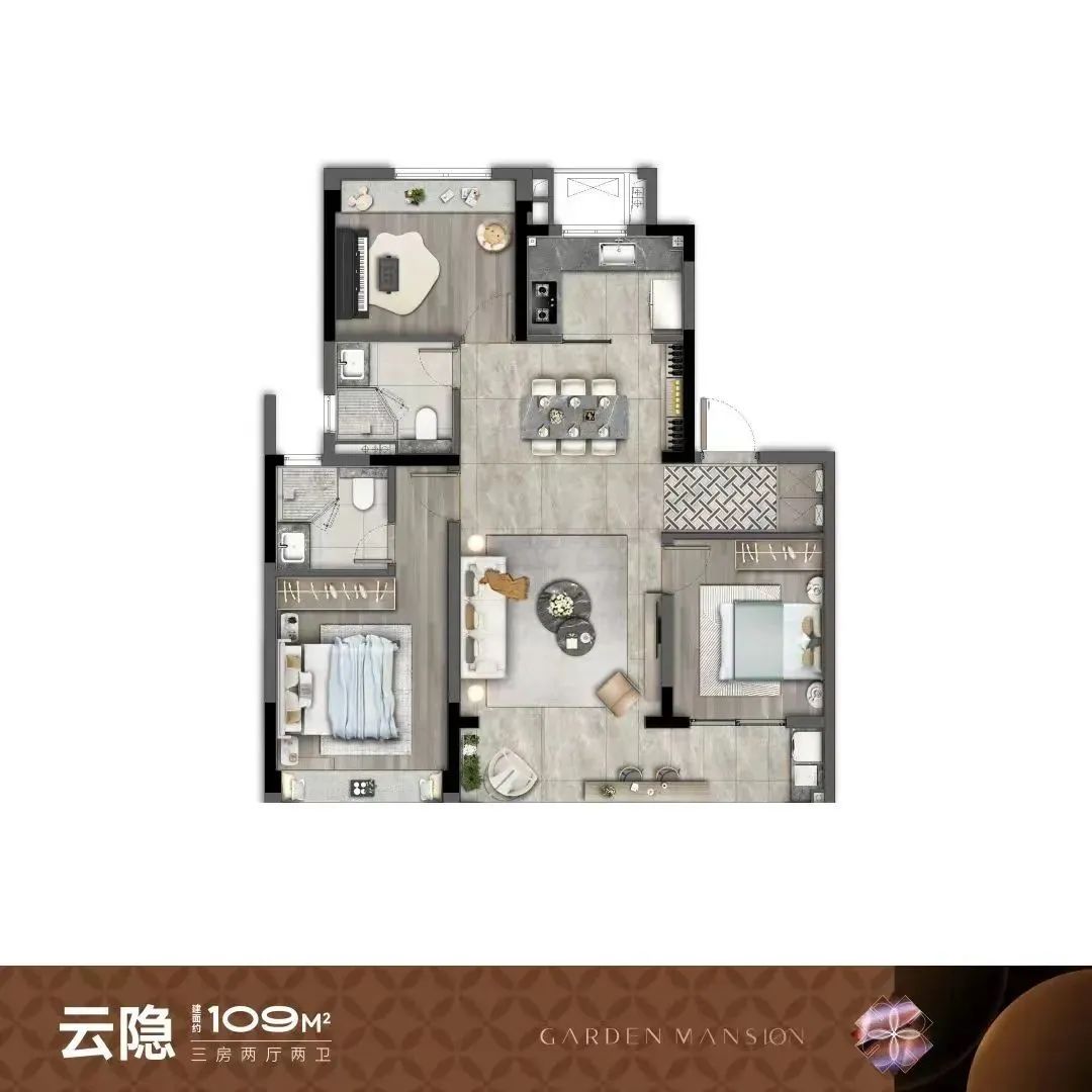 109㎡戶型圖