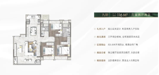 116㎡戶型圖