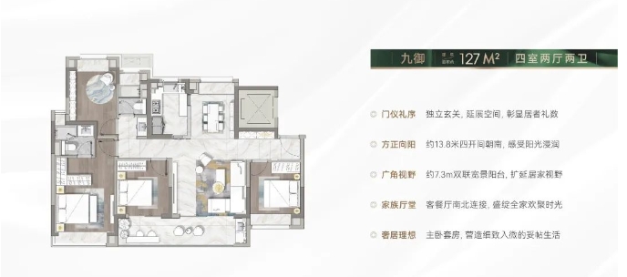 127㎡戶型圖