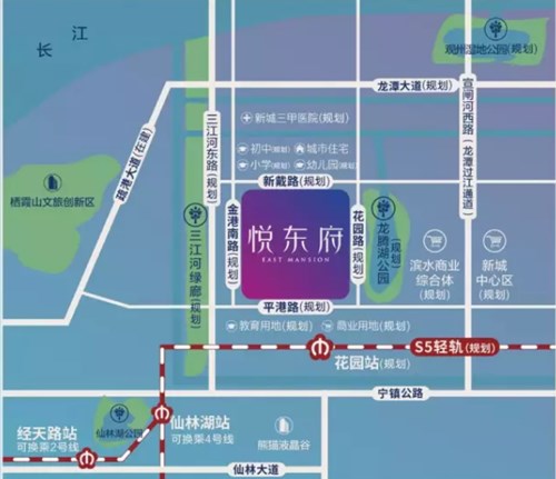 正榮悅東府區(qū)位圖