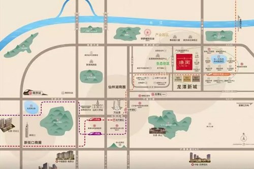 中駿東原璟閱區(qū)位圖