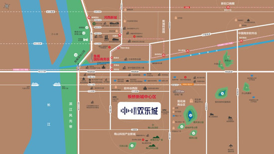 星葉歡樂城區(qū)位圖