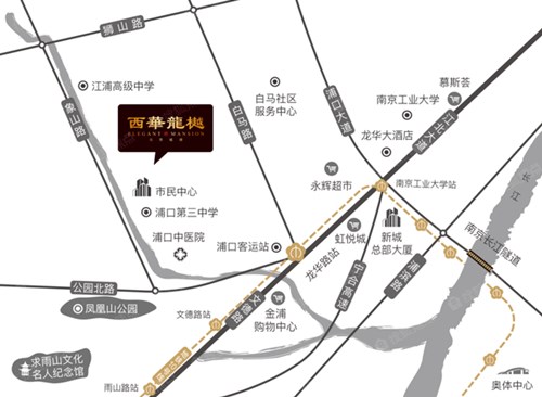 北京城建西華龍樾區(qū)位圖