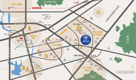 雅居樂(lè)雅郡蘭庭區(qū)位圖