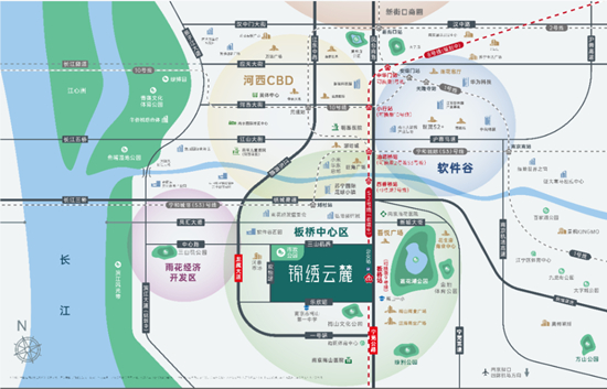 錦繡云麓區(qū)位圖