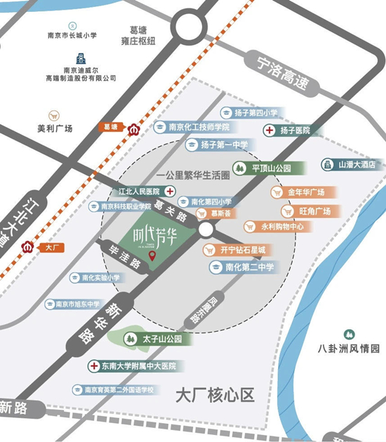 時(shí)代芳華區(qū)位圖