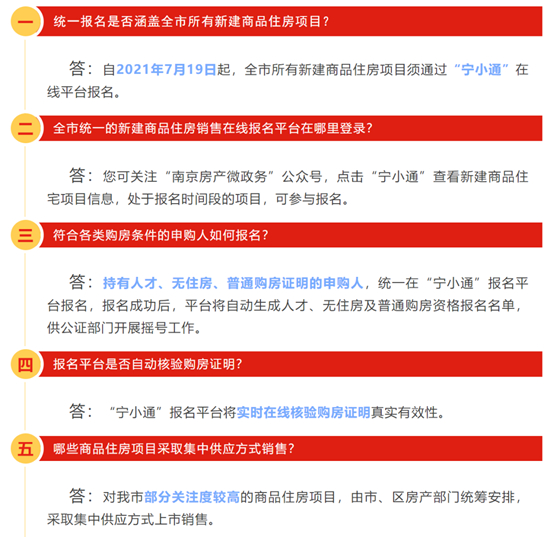南京重磅新政！熱門樓盤集中供應,僅可報名一個！