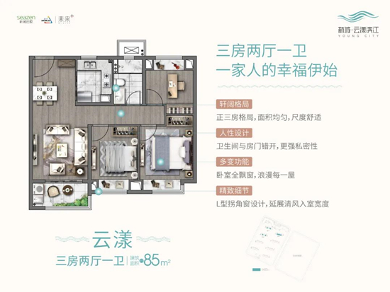 新城云漾濱江推出極少量?jī)?yōu)惠房源，總價(jià)120萬起