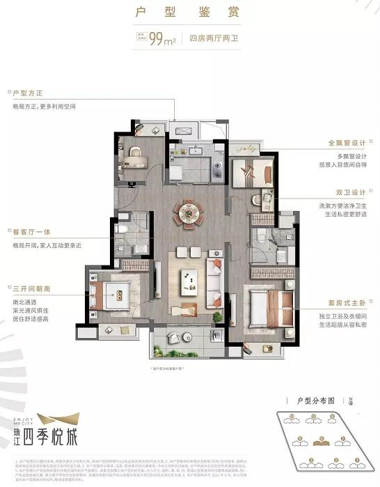 南京珠江四季悅城戶型怎么樣?珠江四季悅城戶型圖解析