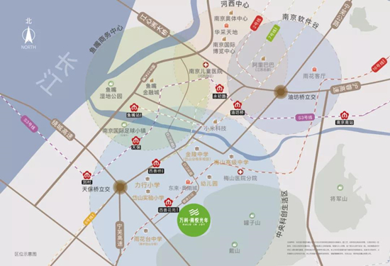 萬(wàn)科雨悅光年區(qū)位圖