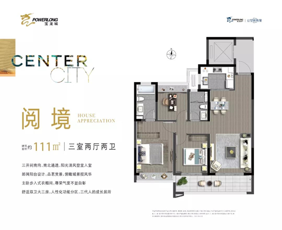 玄武寶龍城111㎡戶型圖