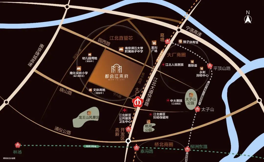 都會(huì)江來(lái)府區(qū)位圖