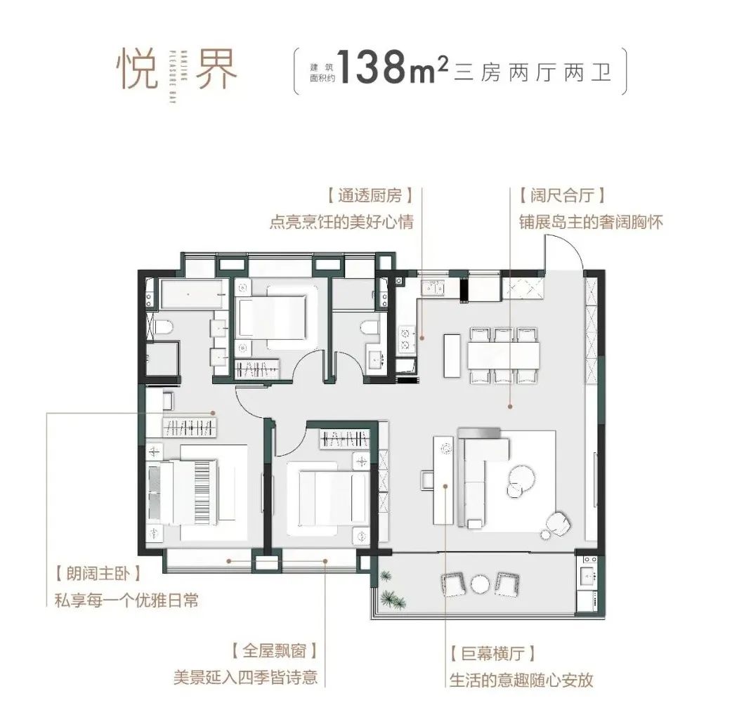 星葉棲悅灣的戶型圖