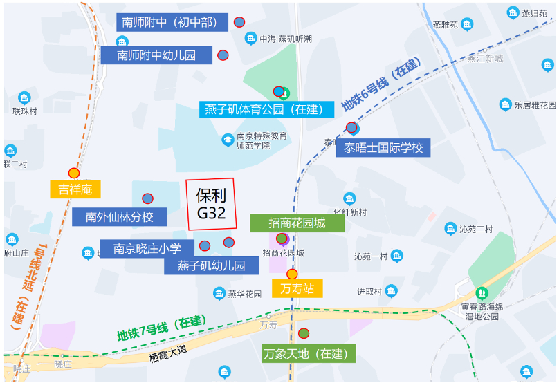 保利燕璟和頌的區(qū)位圖