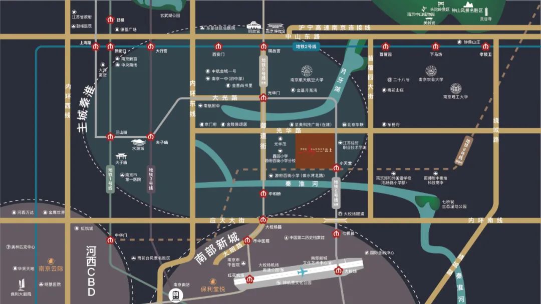南京云上的區(qū)位圖