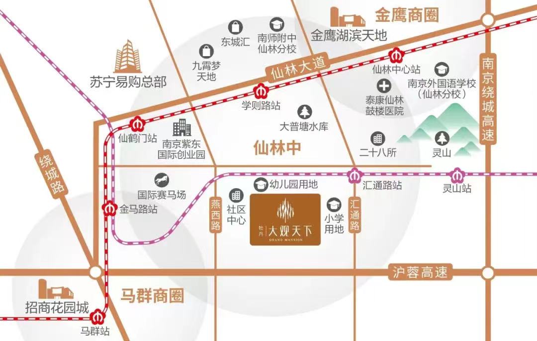 牡丹大觀天下的區(qū)位圖