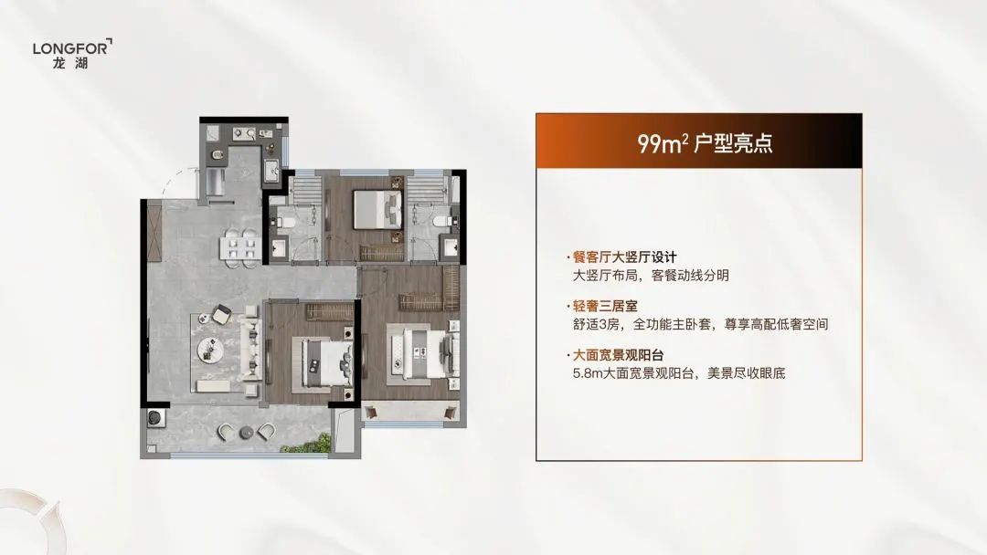 龍湖天曜城的戶型圖