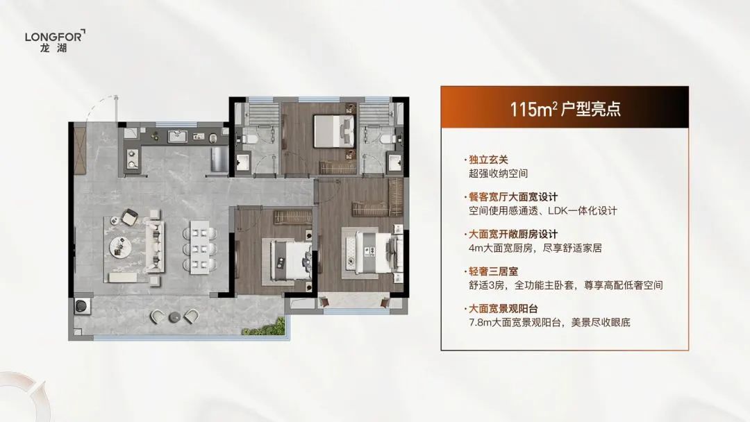 龍湖天曜城的戶型圖