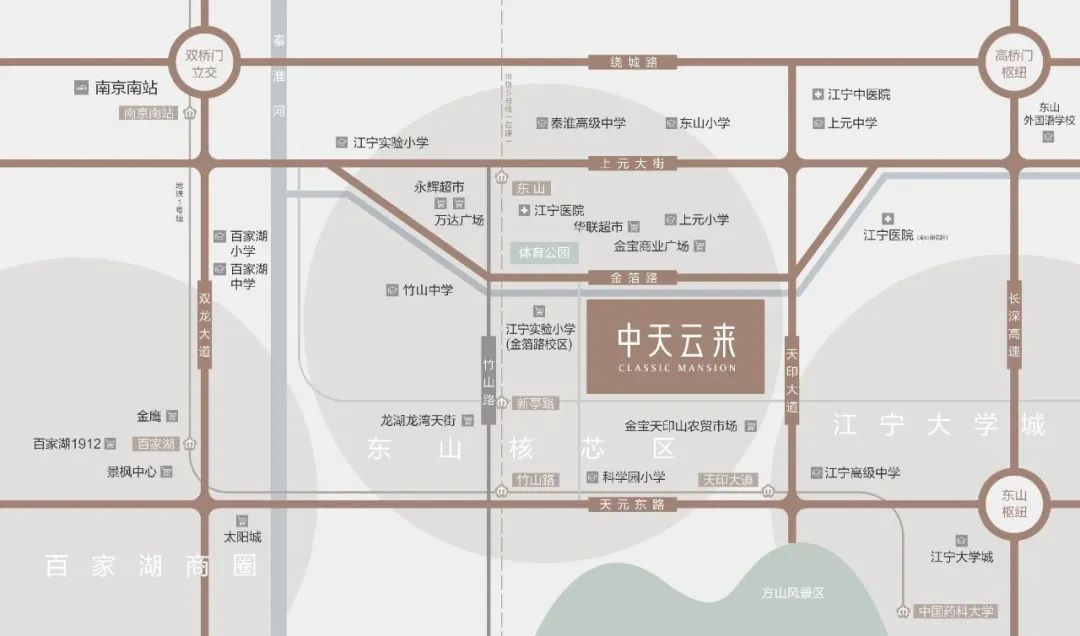中天云來周邊位置