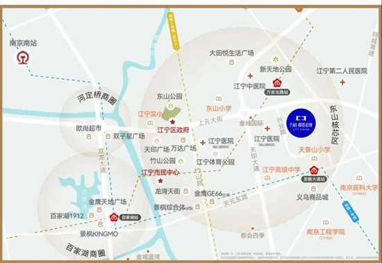 萬科都薈啟境區(qū)位圖