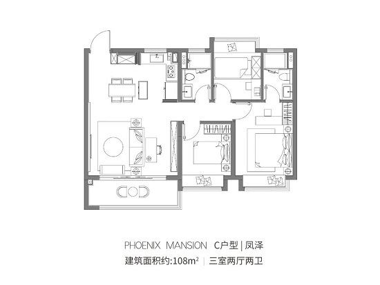 鳳起云臺(tái)戶型圖