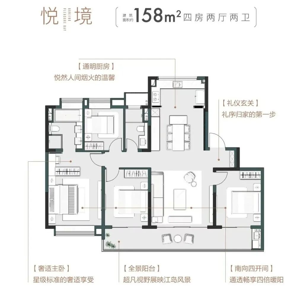 星葉棲悅灣戶型圖