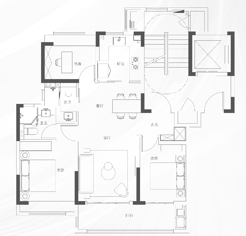 中建翰林雅境的戶型圖