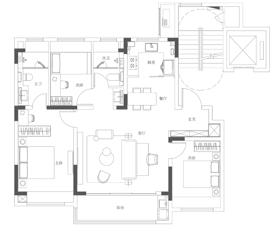 中建翰林雅境的戶型圖
