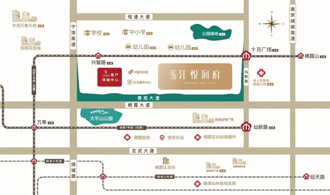江悅潤(rùn)府區(qū)位圖